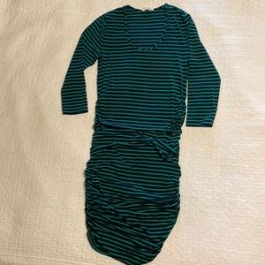 EUC Ingrid & Isabel Striped Maternity Dress, M